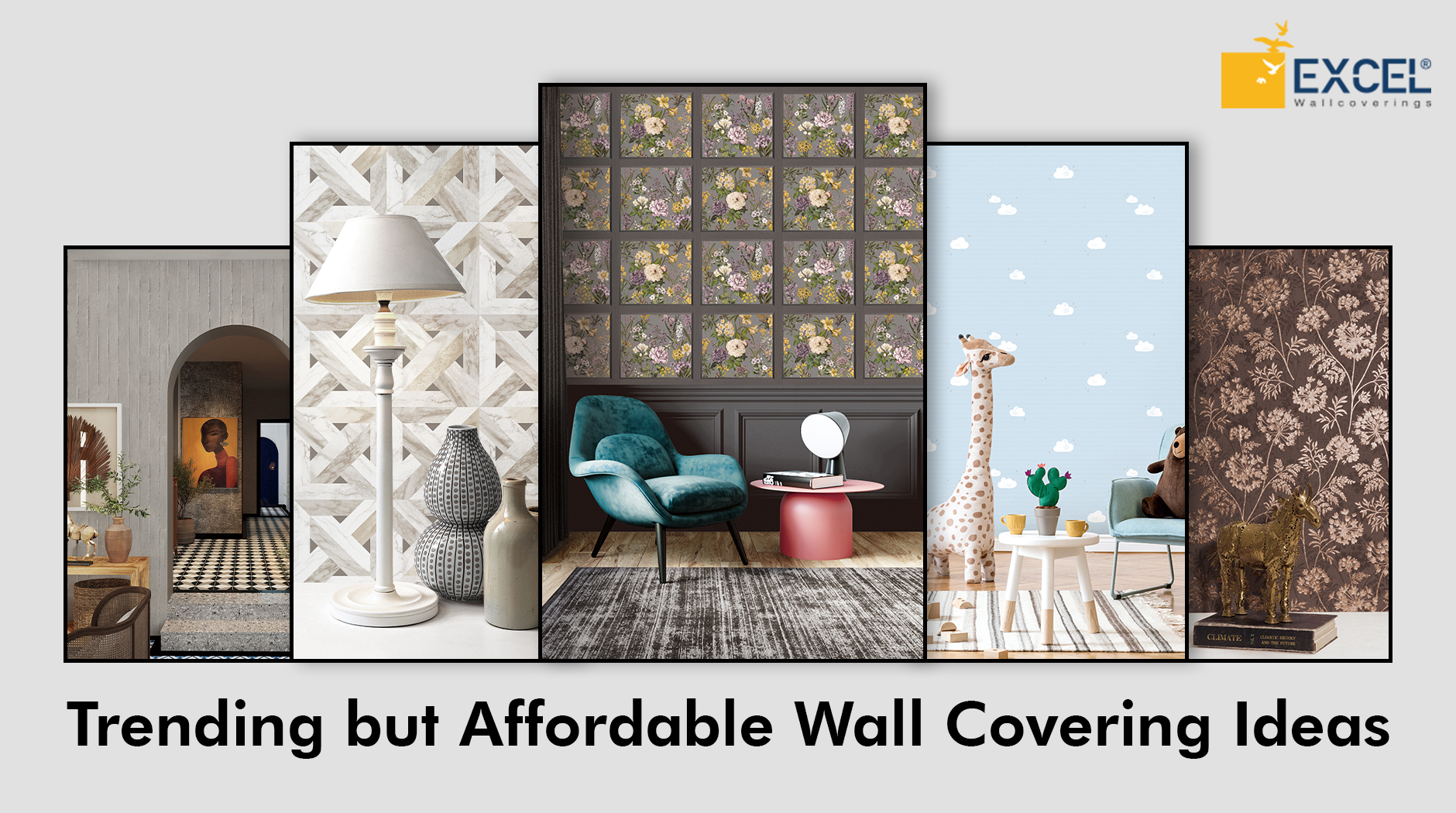 Trending but affordable wall covering ideas